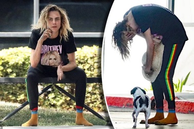 Siêu mẫu quốc tế Cara Delevingne gây lo lắng vì đi chân đất và hành xử lạ