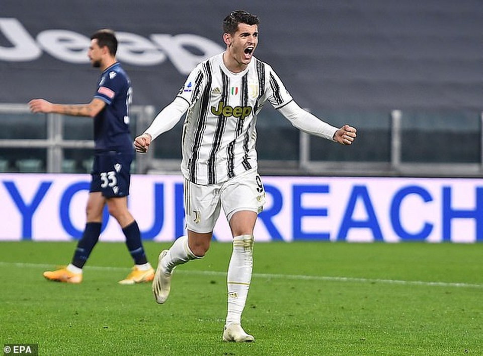 Morata bất ngờ rực sáng, Juventus xuất sắc vùi dập Lazio - 1 Morata bất ngờ rực sáng, Juventus xuất sắc vùi dập Lazio - 1
