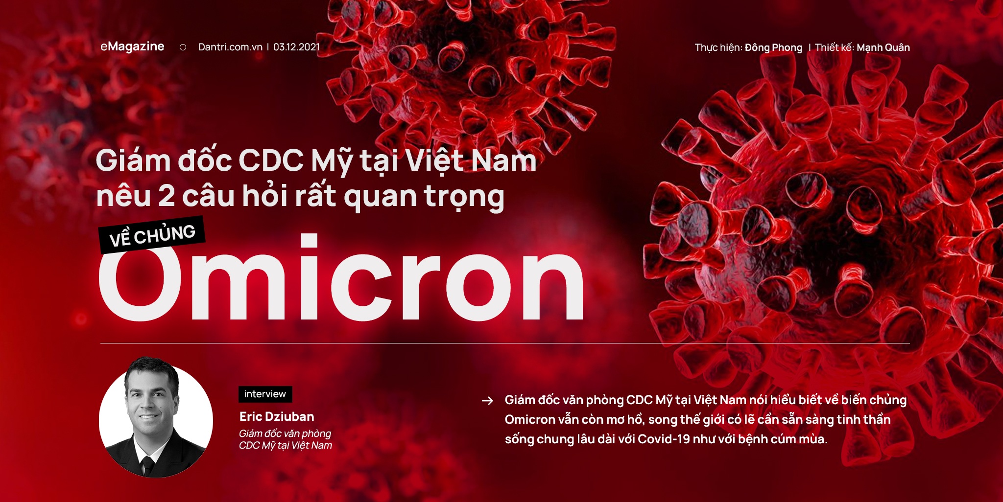 Giám đốc CDC Mỹ tại Việt Nam nêu 2 câu hỏi rất quan trọng về chủng Omicron