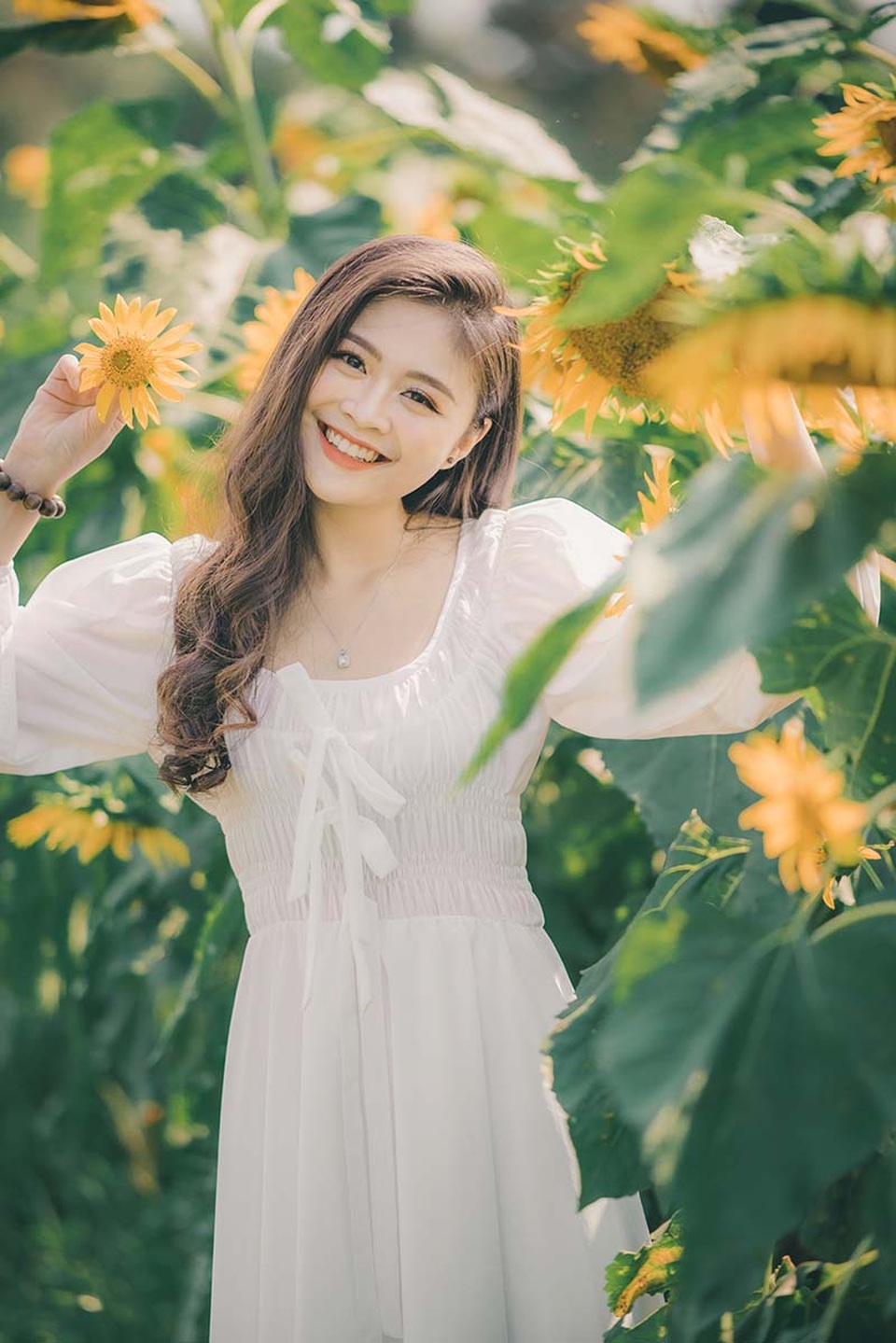 Cựu nữ sinh Ngoại thương khoe sắc bên hoa hướng dương - 4 Cựu nữ sinh Ngoại thương khoe sắc bên hoa hướng dương - 4