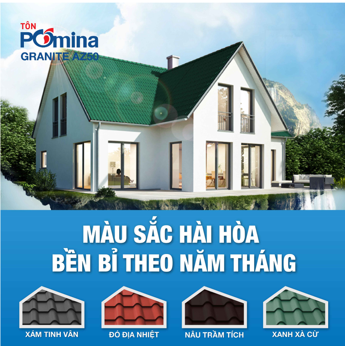 Tôn Pomina Granite: Đẳng cấp mái nhà hiện đại - 3 Tôn Pomina Granite: Đẳng cấp mái nhà hiện đại - 3