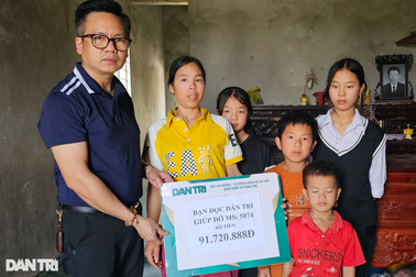 Hơn 226 triệu đồng đến với 4 đứa trẻ mồ côi bố