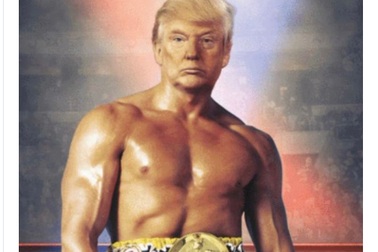 Ảnh ghép ngực trần của ông Trump gây xôn xao