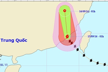 Siêu bão Meranti đã vào lãnh thổ Trung Quốc