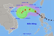 Bão Toraji mạnh cấp 10, giật cấp 12 trên Biển Đông