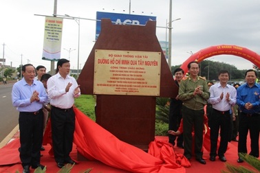 Khánh thành dự án đường Hồ Chí Minh qua Tây Nguyên và Bình Phước