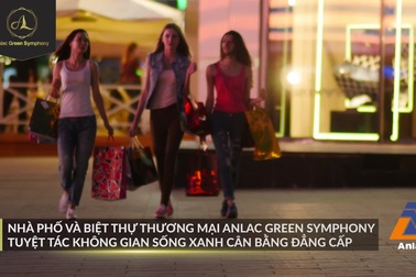 Phối cảnh không gian thương mại sôi động tại Anlac Green Symphony