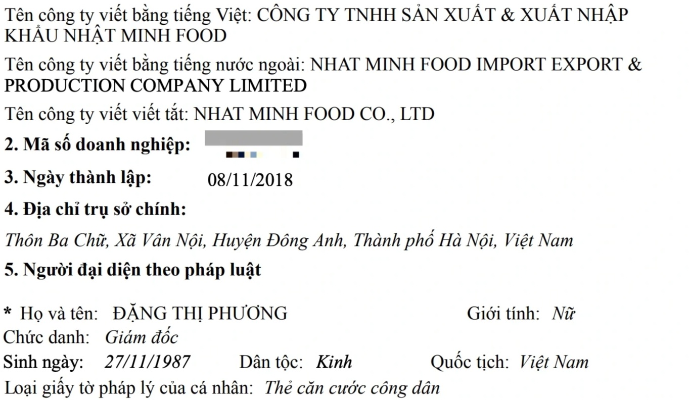 Hồ sơ doanh nghiệp bị nêu hô biến dầu chăn nuôi thành thực phẩm cho người - 1