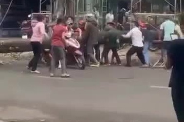 Hàng chục người hợp sức cứu cô gái bị cây đè