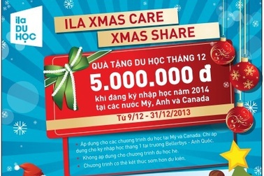 Quà tặng giáng sinh duy nhất trong năm dành cho chương trình du học ILA
