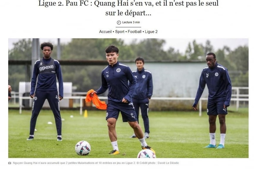 Báo Pháp nói điều cay đắng về thương vụ Quang Hải rời Pau FC - 1 Báo Pháp nói điều cay đắng về thương vụ Quang Hải rời Pau FC - 1