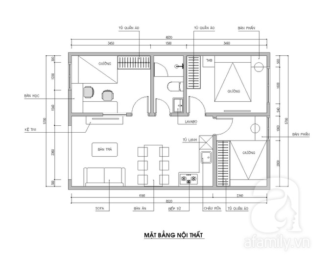 Tư vấn thiết kế nhà cấp 4 cho gia đình 6 người ở với chi phí 125 triệu đồng - Ảnh 2.