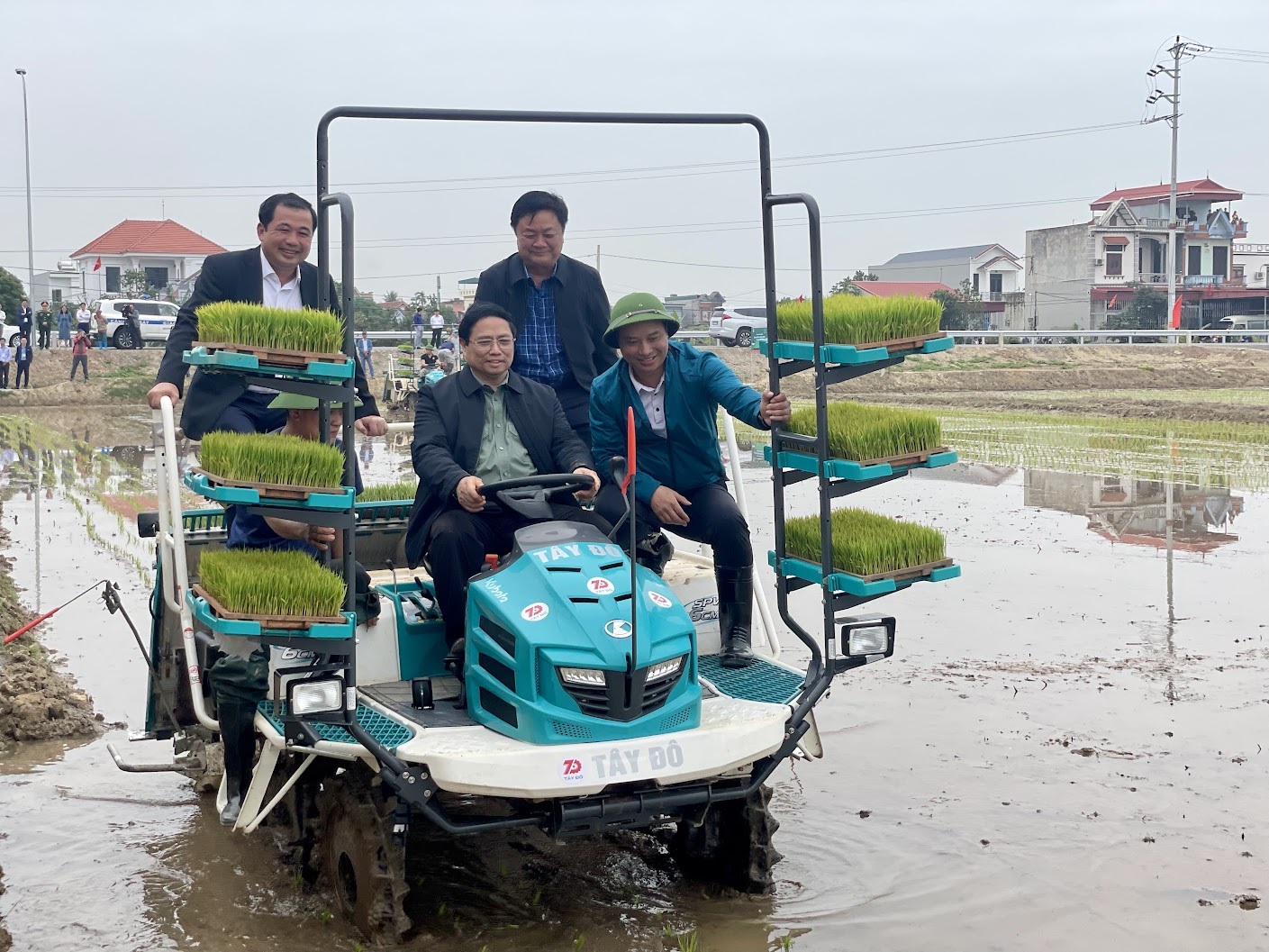 The Prime Minister went to the fields to plant rice and harvest carrots with farmers - 3