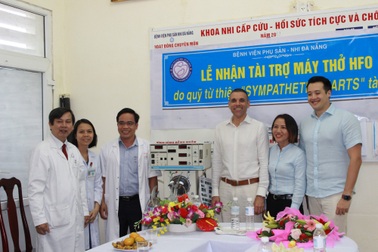 Bệnh viện Phụ sản - Nhi Đà Nẵng tiếp nhận máy thở kỷ thuật cao