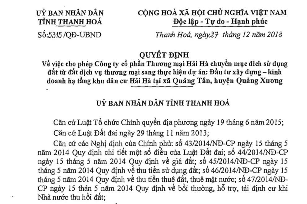 Hô biến hàng chục nghìn m2 đất thương mại thành đất ở không qua đấu giá - 3 Hô biến hàng chục nghìn m2 đất thương mại thành đất ở không qua đấu giá - 3