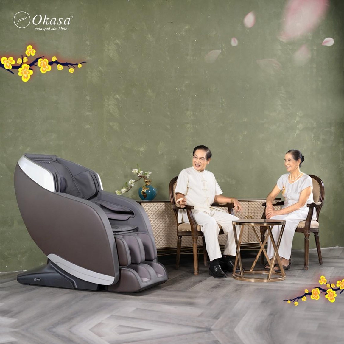 Ghế massage Okasa - món quà ý nghĩa tặng ba mẹ Tết này - 1 Ghế massage Okasa - món quà ý nghĩa tặng ba mẹ Tết này - 1