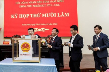 Giám đốc Công an tỉnh Nam Định đạt 98,2% số phiếu tín nhiệm cao