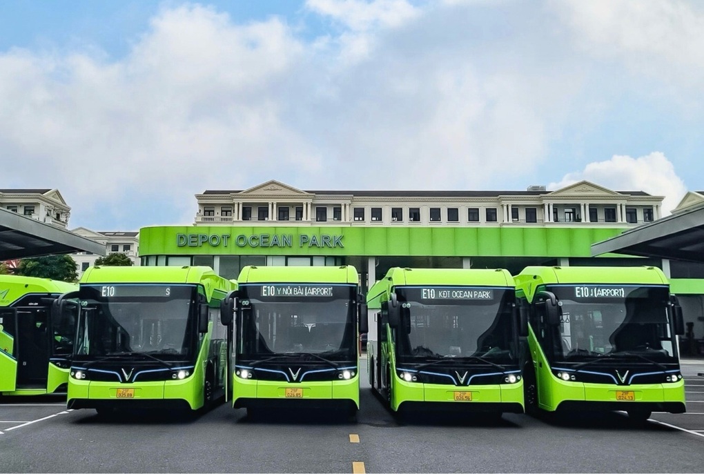 VinBus vận hành tuyến xe buýt điện kết nối Ocean Park với sân bay Nội Bài - 1 VinBus vận hành tuyến xe buýt điện kết nối Ocean Park với sân bay Nội Bài - 1
