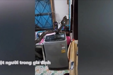 Gia đình kinh hãi phát hiện trăn cỡ lớn chui lên từ ống thoát nước nhà bếp