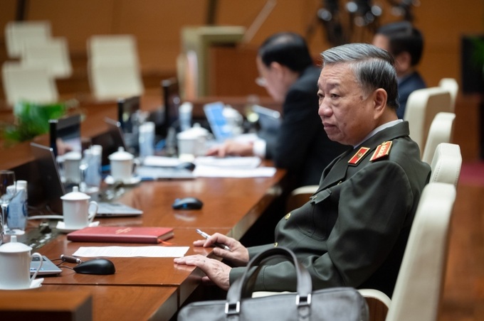 Bộ trưởng Công an Tô Lâm tại phiên thảo luận