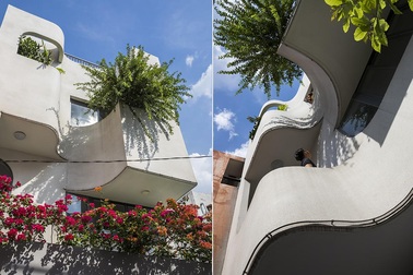 Ngôi nhà được ví như “vũ điệu đường cong” của vợ chồng trẻ ở Sài Gòn