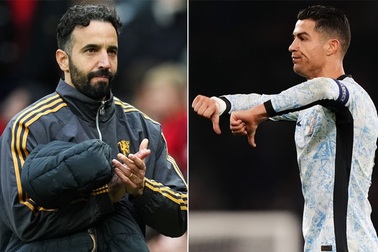 HLV Ruben Amorim phản ứng bất ngờ trước chỉ trích của C.Ronaldo