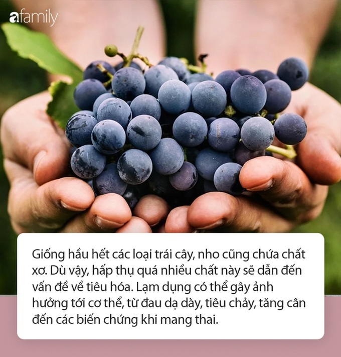 Ăn nho rất ngon nhưng ăn quá nhiều có thể khiến bạn bị tiêu chảy, sốc phản vệ - Ảnh 1. Ăn nho rất ngon nhưng ăn quá nhiều có thể khiến bạn bị tiêu chảy, sốc phản vệ - Ảnh 1.