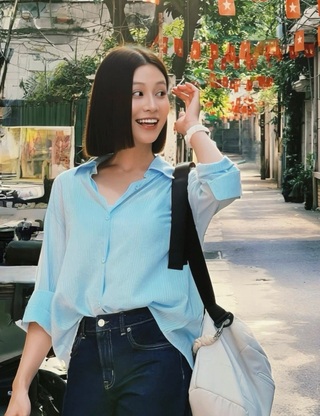 Đời thực gợi cảm, xinh đẹp của Quỳnh Châu "Cách em 1 milimet" - 4