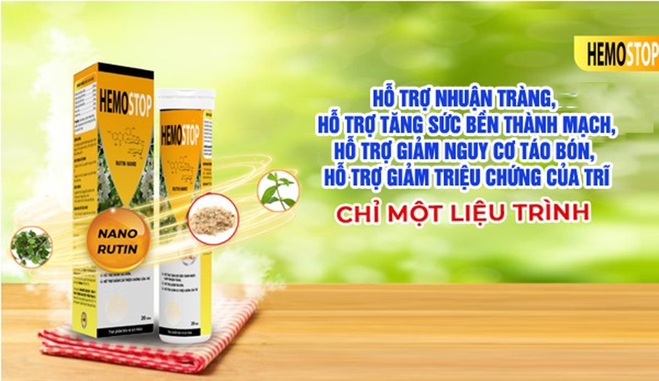 Viên sủi HemoStop - Giải pháp từ thảo dược hỗ trợ bệnh nhân bị trĩ - 1 Viên sủi HemoStop - Giải pháp từ thảo dược hỗ trợ bệnh nhân bị trĩ - 1