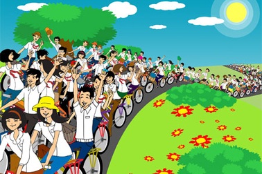 Nhắn tin nhanh, góp tiền mua xe đạp cho học sinh nghèo 