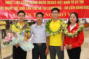 Đoàn Việt Nam đi thi kỹ năng nghề thế giới tại Đức chiến thắng trở về