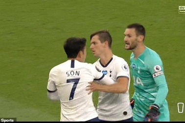 Son Heung Min suýt "tẩn" nhau với thủ môn Hugo Lloris