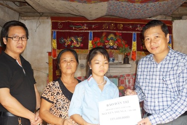 Gần 190 triệu đồng đến với gia đình chị Nguyễn Thị Nga