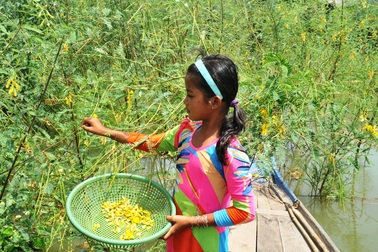 Khám phá “hồ nước trời ban” lớn nhất miền Tây mùa lũ về