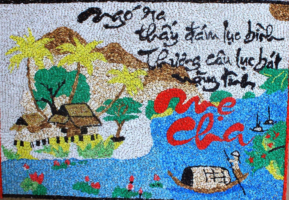 Hà Tĩnh: Sinh viên làm tranh gạo gây quỹ từ thiện - 5 Hà Tĩnh: Sinh viên làm tranh gạo gây quỹ từ thiện - 5