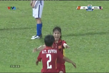ĐT nữ Việt Nam 2-0 ĐT nữ Malaysia: Nguyễn Thị Liễu sút xa nhân đôi cách biệt