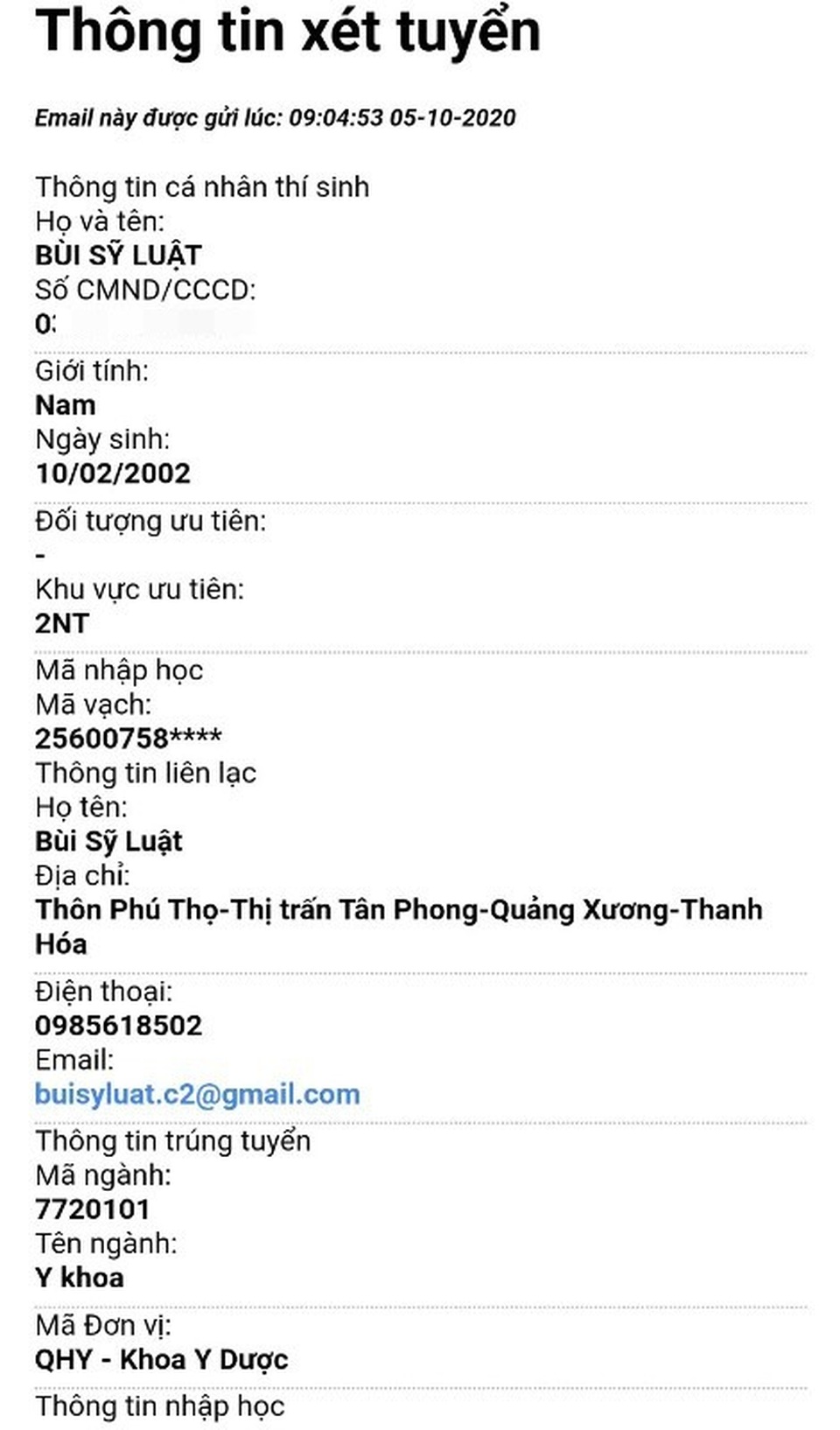 Nam sinh nghèo mồ côi mẹ đã đậu ngành Y khoa - 2 Nam sinh nghèo mồ côi mẹ đã đậu ngành Y khoa - 2