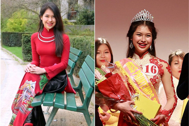 Vẻ xinh đẹp của Hoa khôi DHS Pháp một năm sau ngày đăng quang