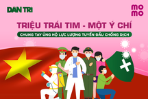 "Ví điện tử MoMo" đồng hành cùng Chương trình" Triệu trái tim - Một ý chí"