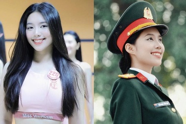 Nhan sắc Thiếu úy quân nhân 22 tuổi gây chú ý tại cuộc thi Hoa hậu Việt Nam