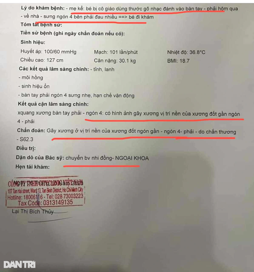 Nghi giáo viên đánh gãy ngón tay học sinh, lãnh đạo trường họp khẩn - 2 Nghi giáo viên đánh gãy ngón tay học sinh, lãnh đạo trường họp khẩn - 2