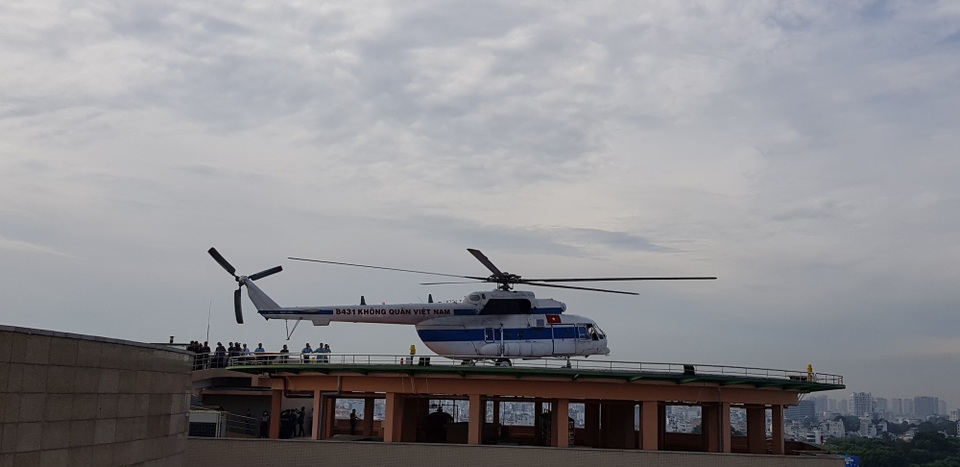 Sân bay trực thăng tại bệnh viện đầu tiên của Việt Nam chính thức hoạt động - 2 Sân bay trực thăng tại bệnh viện đầu tiên của Việt Nam chính thức hoạt động - 2