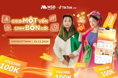 Nghìn quà tặng hấp dẫn trên Tiktok livestream của MSB