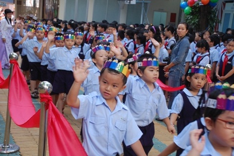 “Heo vàng” háo hức ngày khai giảng