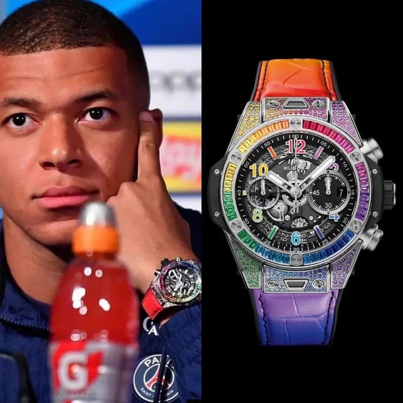 View - Kylian Mbappé đeo nhiều đồng hồ kim cương, đáng giá cả căn nhà | Báo Dân trí