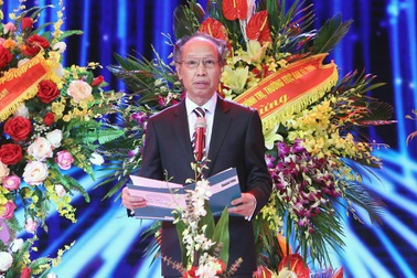 Phát biểu khai mạc của ông Phạm Huy Hoàn, TBT báo điện tử Dân trí, Trưởng ban tổ chức Giải thưởng Nhân tài Đất Việt