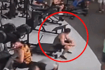 Clip "tai nạn bất ngờ và đáng sợ trong phòng gym" gây sốc internet tuần qua
