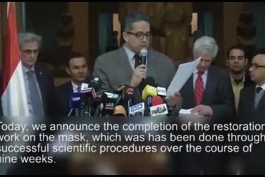 Tuyên bố phục chế thành công mặt nạ an táng của pharaông Tutankhamun