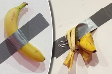 Thấy đói, chàng trai thản nhiên ăn "trái chuối nghệ thuật" giá 120.000 USD