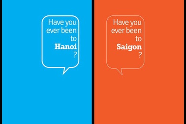 Bộ ảnh đồ họa thú vị về sự khác biệt giữa Hà Nội và Sài Gòn